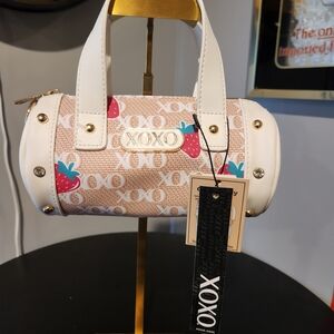 NWT - XOXO Women's Cream and Tan Handbag